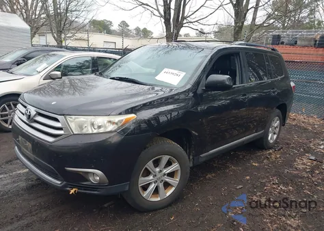2013 Toyota Highlander Se V6 from USA, damaged, VIN 5TDBK3EH6DS248128